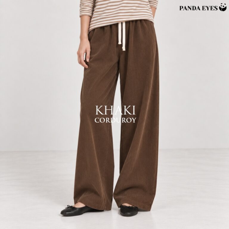 Seluar Corduroy Straight Pants PANDAEYES CACABI: Pilihan Kasual dan Muslimah