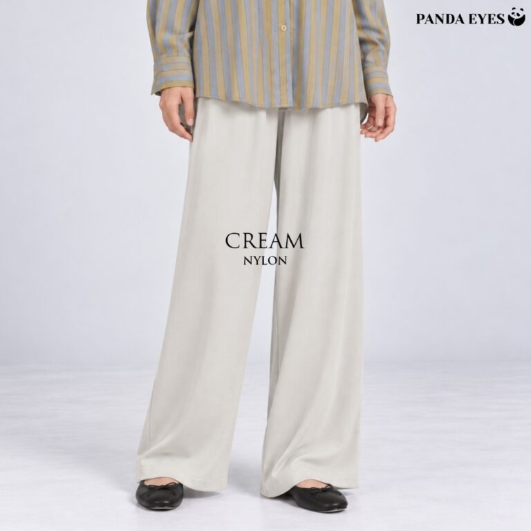 PANDAEYES SUNSET Palazzo Pants: Ciri Fabrik dan Panduan Saiz