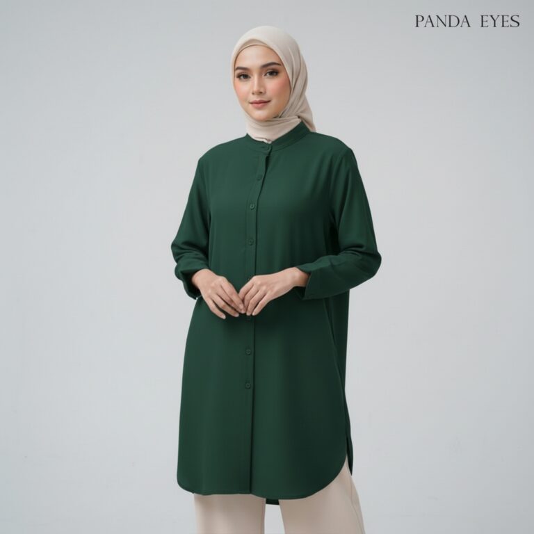 PANDAEYES SYAKILA LABUH BLOUSE: Ciri Material dan Panduan Pemilihan Saiz