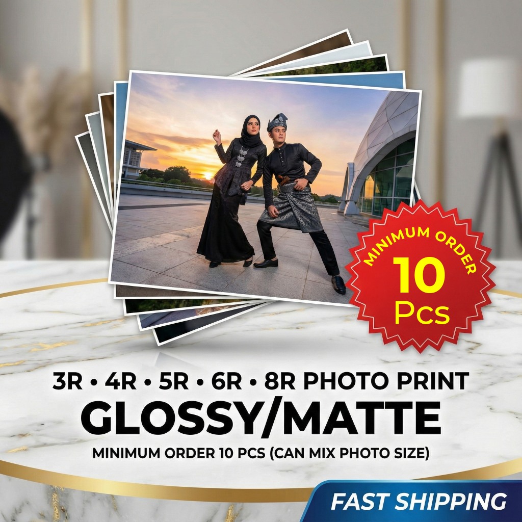 Panduan Tempahan Cetakan Foto Water Resistant Photo Paper 3R Hingga 8R