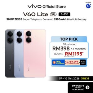 Vivo V60 Lite 5G: Spesifikasi Utama, Kamera Sony IMX882 dan Bateri 6500mAh