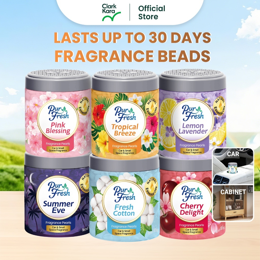 PurFresh 185g Scented Beads: Wangian Segar Ruang dan Kereta
