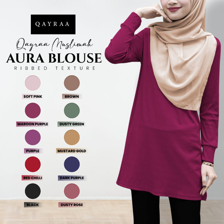 QAYRAA Aura Muslimah Ironless Blouse