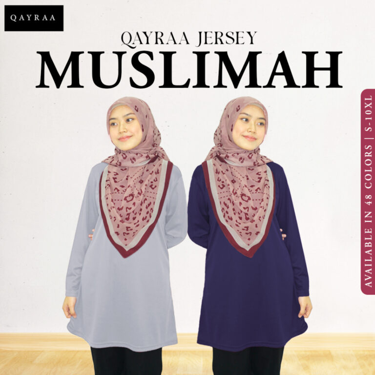 QAYRAA P2 Muslimah Jersey Microfiber: Pilihan Jersi Sukan Selesa