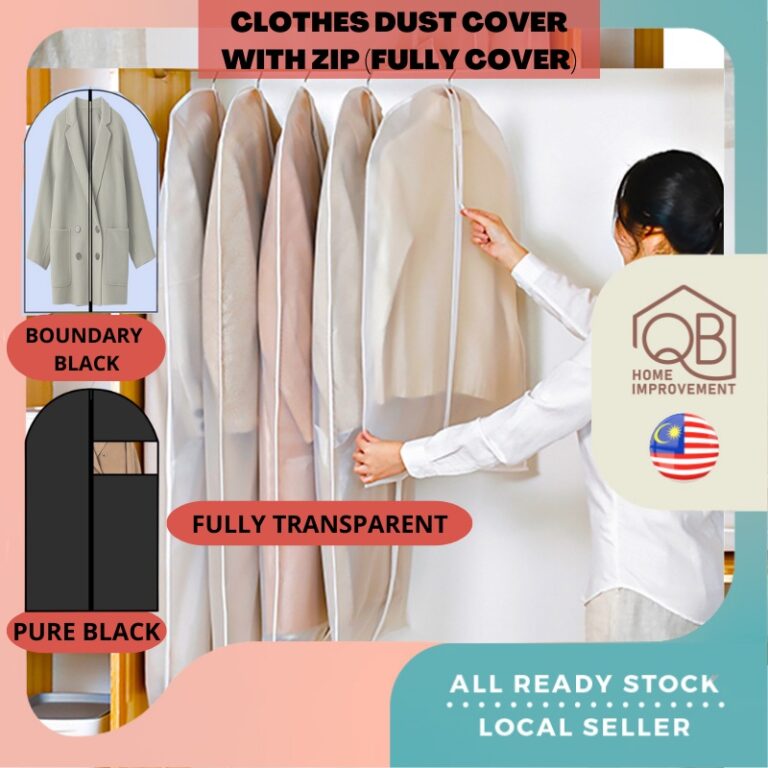QB Clothes Dust Cover: Lindungi Pakaian daripada Habuk dan Kuning