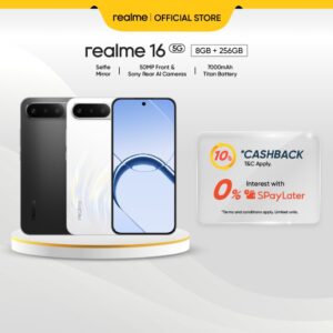 Realme 16 5G (8+256GB): Spesifikasi Utama dan Ciri Pilihan