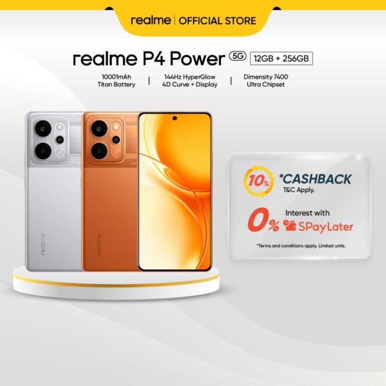 Realme P4 Power 5G: Bateri 10001mAh dan Skrin 144Hz HyperGlow