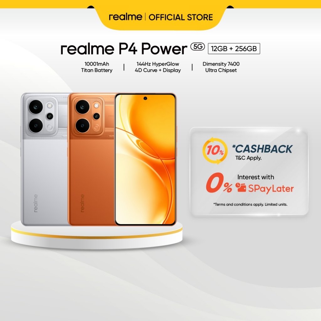 Realme P4 Power 5G: Bateri 10001mAh dan Skrin 144Hz HyperGlow