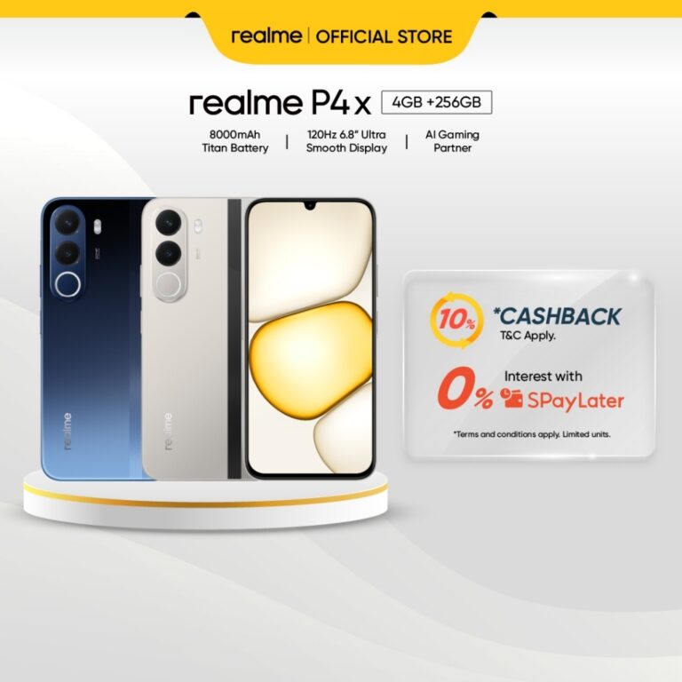 Realme P4x: Bateri 8000mAh dan Paparan 120Hz