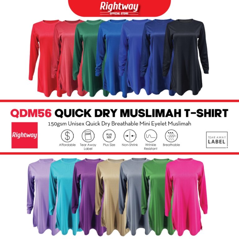 RIGHTWAY Jersi Muslimah QDM56 QAYRAA JOYAH: Spesifikasi dan Panduan Pilihan