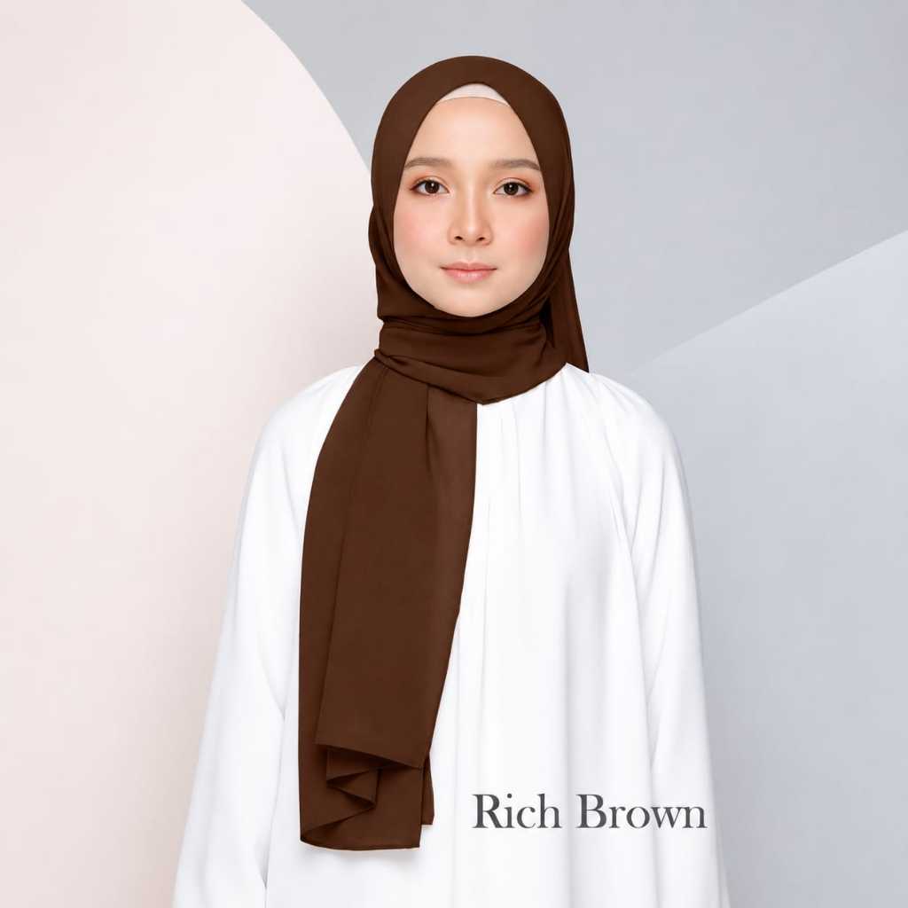 Shawl CHIFFON KEKNIS 1.8m: Pilihan Tudung Selesa untuk Kegunaan Harian