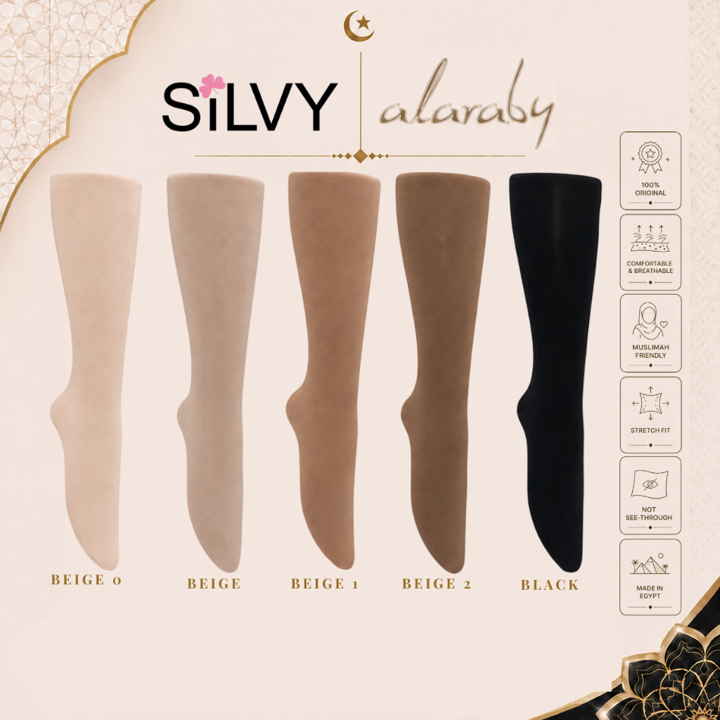 Stokin Silvy Original Mesir: Pilihan Panjang dan PENDEK untuk Muslimah