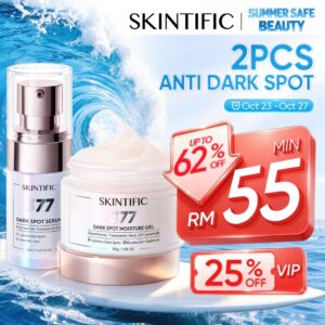 Kombinasi SKINTIFIC Dark Spot 377 Moisturizer dan Serum