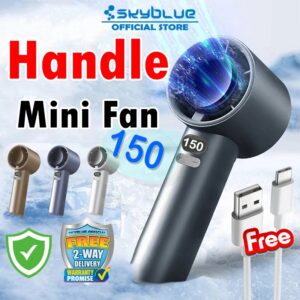 Kipas Mini Mudah Alih Skyblue LED Rechargeable: Spesifikasi dan Fungsi