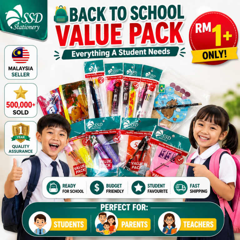 SSD Janji Jimat Stationery Set: Set Alat Tulis Sekolah Komprehensif dan Nilai Wang
