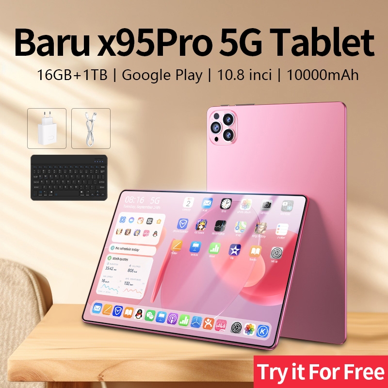 Tablet Galaxy Tab X95pro 10.8 Inch RAM 16GB dan Rom 512GB