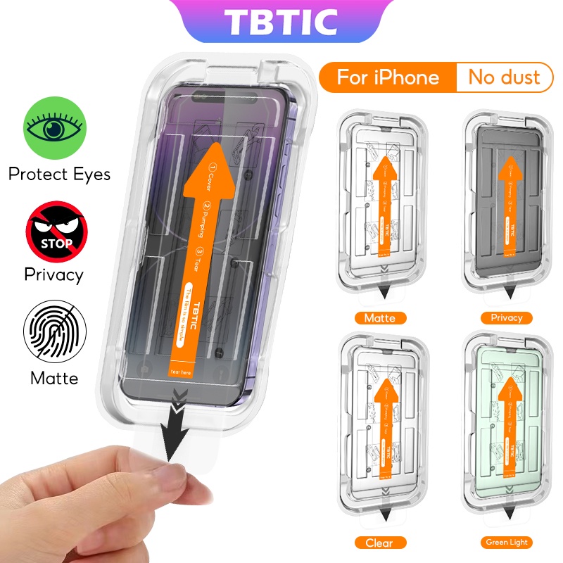 TBTIC HD Matte Privacy Tempered Glass: Pelindung Skrin iPhone