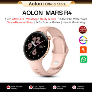 Aolon Mars R4: Jam Tangan Pintar Skrin AMOLED dan Sokongan WhatsApp