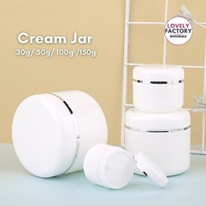 Travel Face Cream Jar 30g Hingga 150g Pilihan Bekas Kosmetik Mudah Bawa