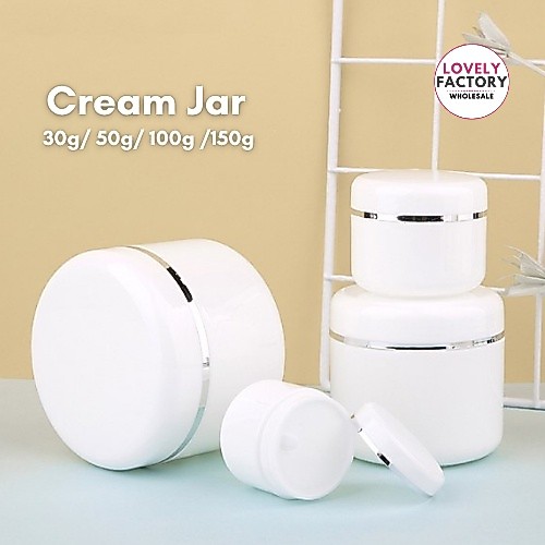 Travel Face Cream Jar 30g Hingga 150g Pilihan Bekas Kosmetik Mudah Bawa