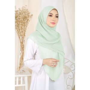 TUDUNG BAWAL CHIFFON VOILE Bidang 50