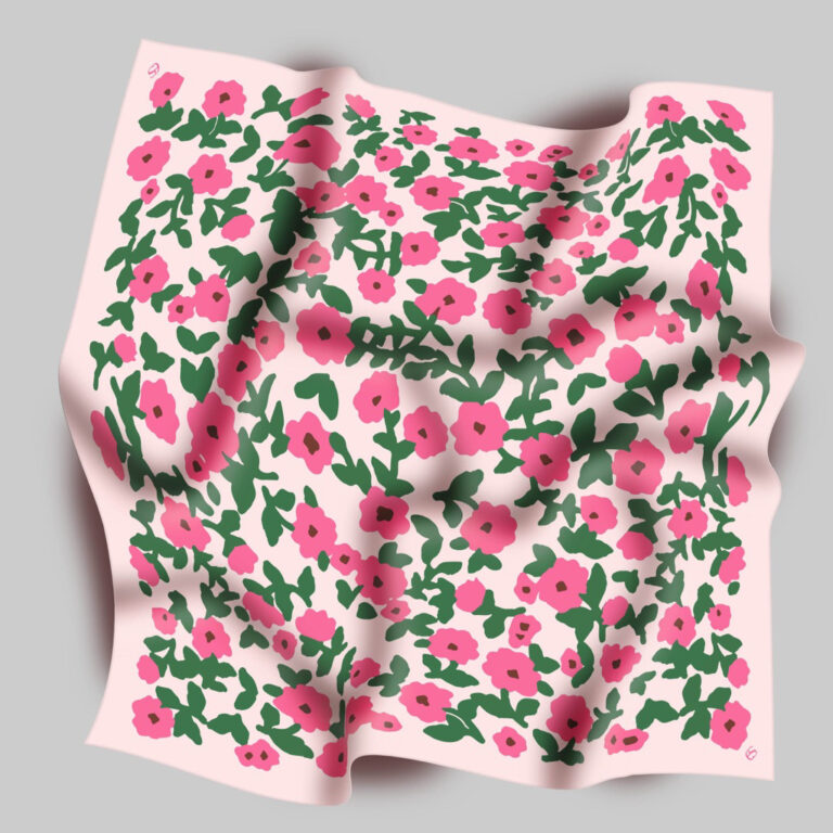 Tudung Bawal Cotton Printed Bidang 45 Babyseam