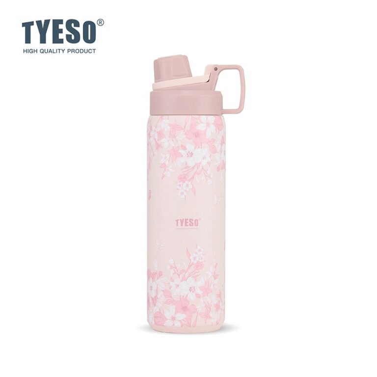 TYESO Floral In-Bloom FizzHaze 900ml: Tumbler Bertebat Vakum