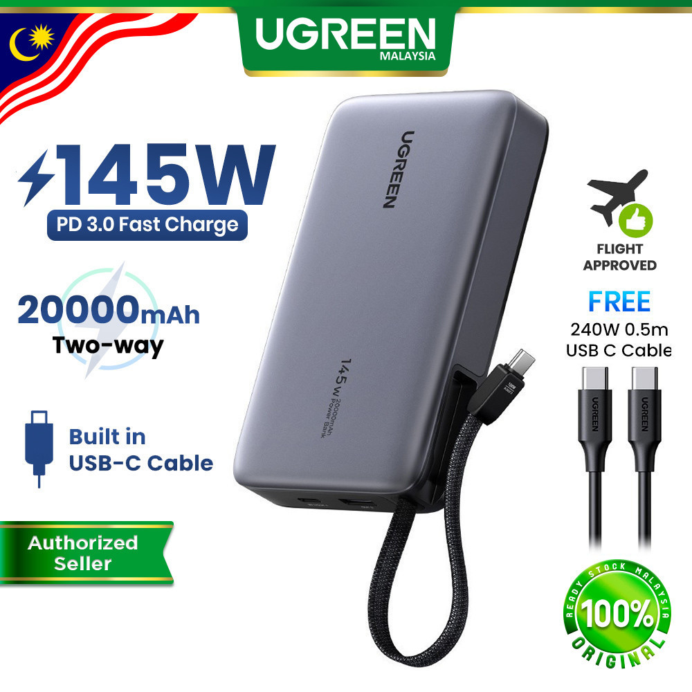 UGREEN 145W/100W/67W/55W/45W 20000mAh Nexode PowerBank: Panduan Memilih Varian Kuasa Sesuai