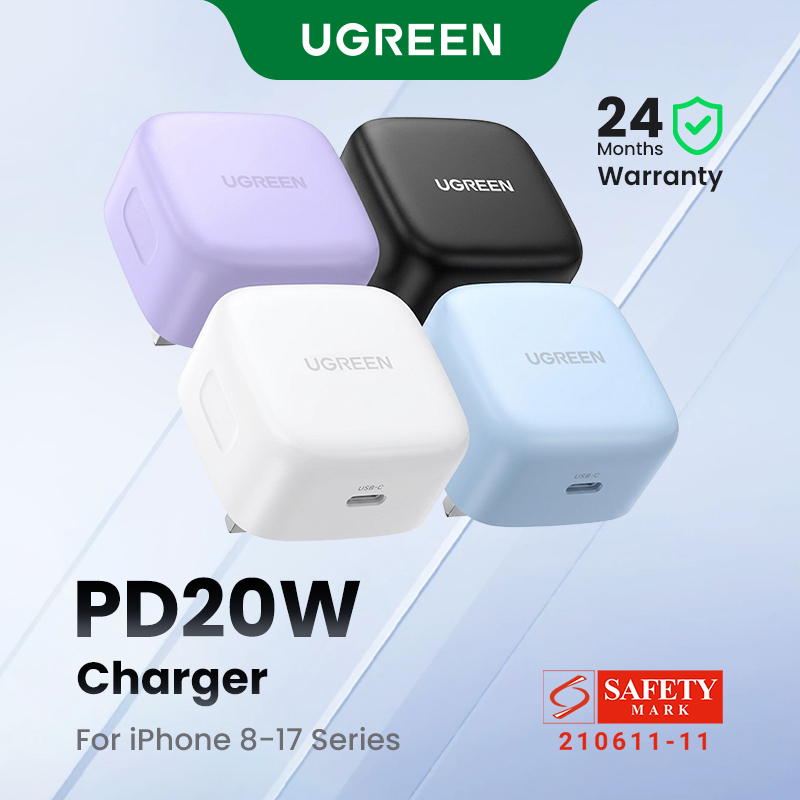 UGREEN 20W PD Fast USB Charger: Ciri dan Kesesuaian Pengecasan