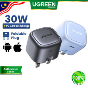 Pilihan Pengecas Pantas UGREEN Nexode GAN Lipat 30W, 45W dan 65W