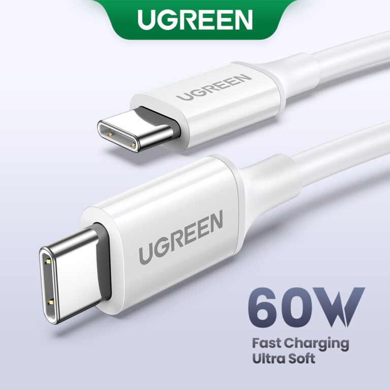 Kabel Pengecas Pantas UGREEN 60W USB-C ke Type-C: Ciri, Spesifikasi dan Keserasian