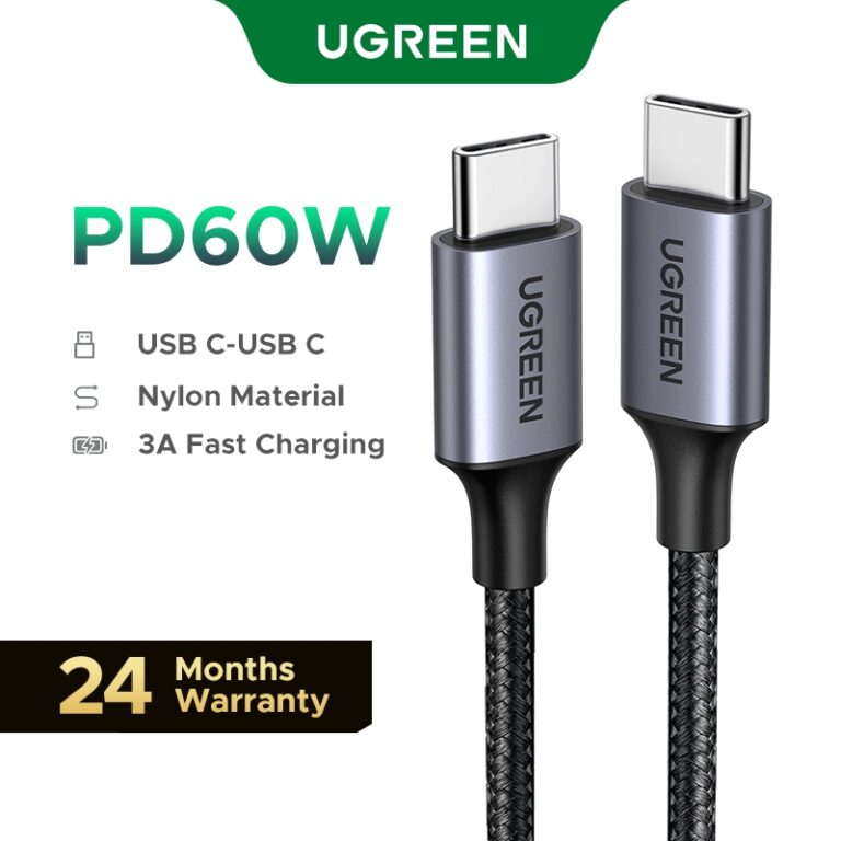 Kabel UGREEN 60W USB-C ke USB-C: Pilihan Pengecasan Pantas dan Data Anda