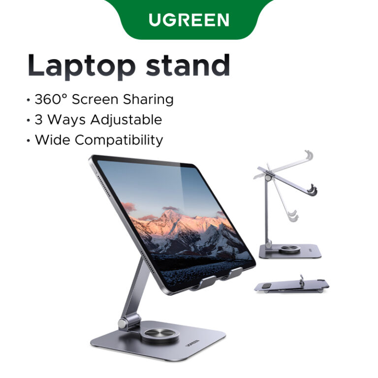 UGREEN Aluminum Holder Telefon: Pegangan Telefon Boleh Laras 360 Darjah