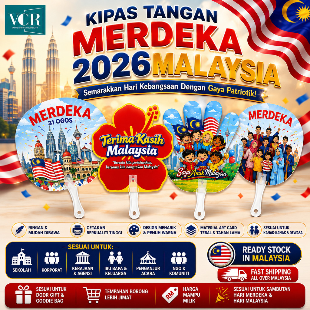 VCR Kipas Merdeka 2026: Pilihan Kipas Tangan Patriotik untuk Event dan Sekolah
