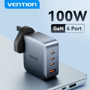Vention 100W GaN Charger: Spesifikasi dan Kegunaan Pengecas Pantas 4-Port