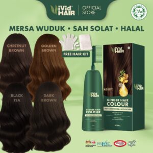 ViVid HAIR Halal HAIR Colour Ginger Dye 400ml Pilihan Warna dan Cara Guna
