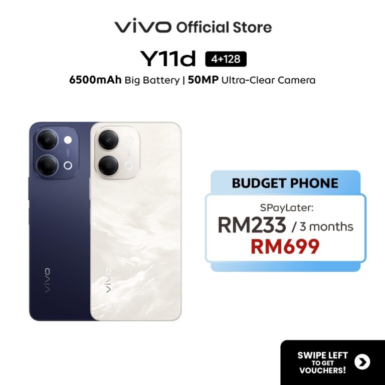 Vivo Y11d: Spesifikasi Kapasiti Bateri 6500mAh dan Kamera 50Mp
