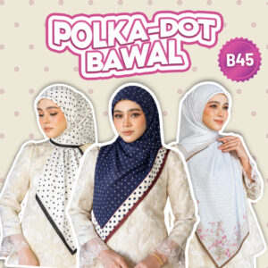 TUDUNG SHAWL BAWAL PRINTED ZOE ARISAH BIDANG 45