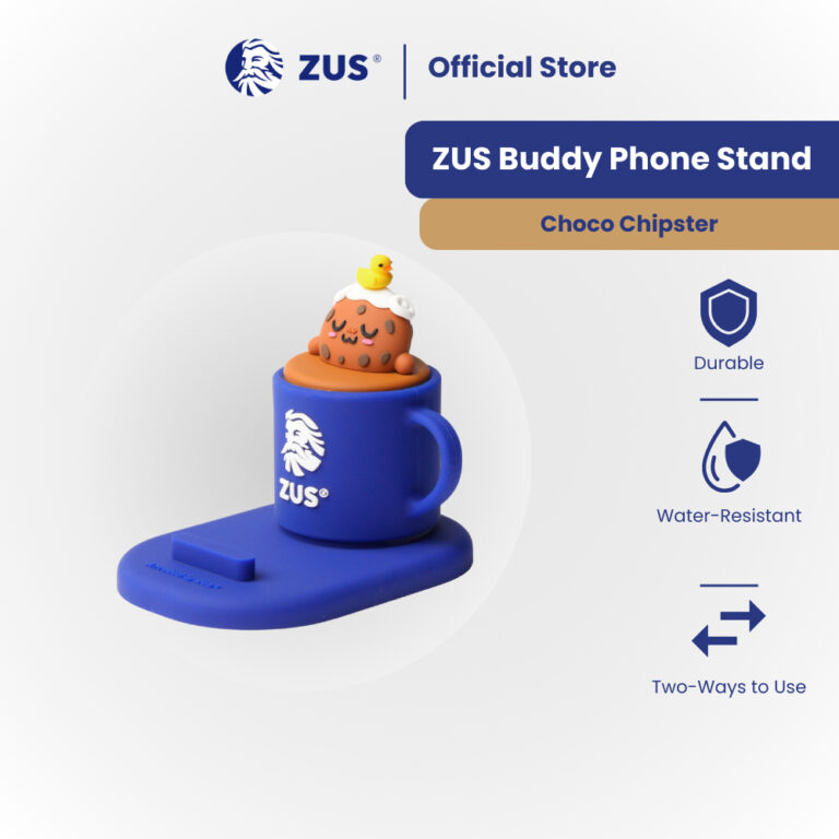 ZUS Buddy Phone Stand Choco Chipster: Fungsi Dua Hala dan Rekaan Kompak